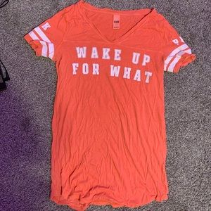 PINK oversized shirt for sleeping!